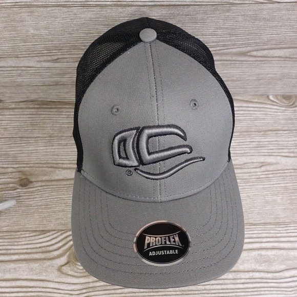 NEW! OUTDOOR CAP PROFLEX GRAY ADJUSTABLE SNAPBACK MESH BASEBALL HAT CAP - Picture 4 of 10